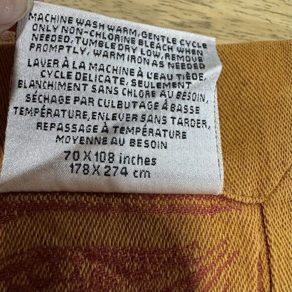 Williams Sonoma French Jacquard Tablecloth 70x108 Fall Harvest Thanksgiving EUC - Picture 9 of 9